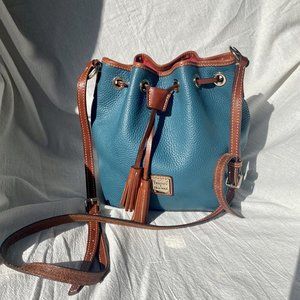 Dooney & Bourke Kendall Bucket Bag Teal Color